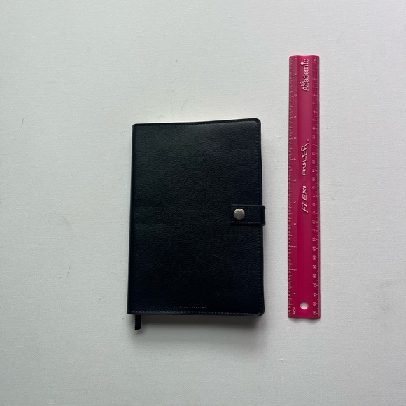 All Saints Black Leather Notebook - Picture 7 of 8